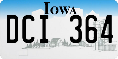 IA license plate DCI364