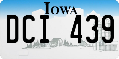 IA license plate DCI439