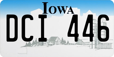 IA license plate DCI446