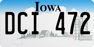 IA license plate DCI472