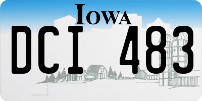 IA license plate DCI483