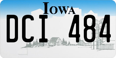 IA license plate DCI484
