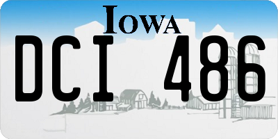 IA license plate DCI486