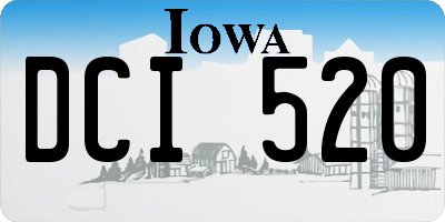 IA license plate DCI520