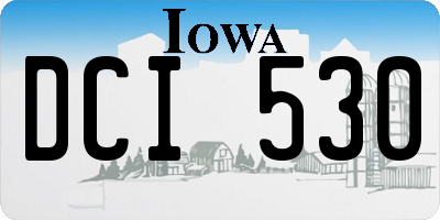 IA license plate DCI530
