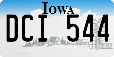 IA license plate DCI544