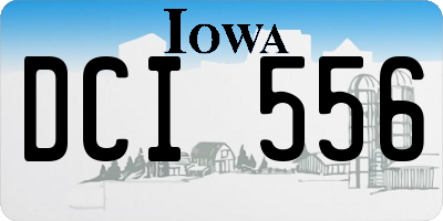 IA license plate DCI556