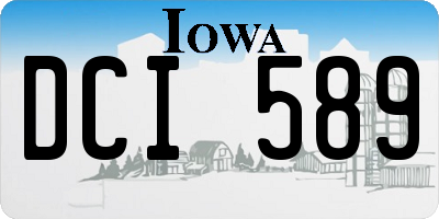 IA license plate DCI589