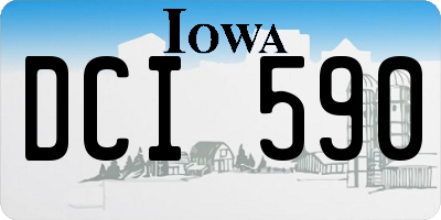 IA license plate DCI590