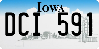 IA license plate DCI591
