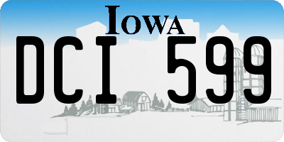 IA license plate DCI599