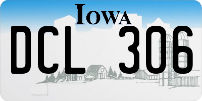 IA license plate DCL306