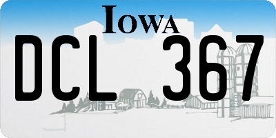 IA license plate DCL367