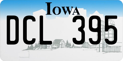 IA license plate DCL395