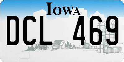 IA license plate DCL469