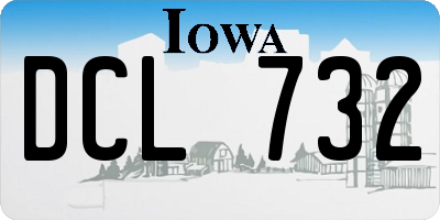IA license plate DCL732