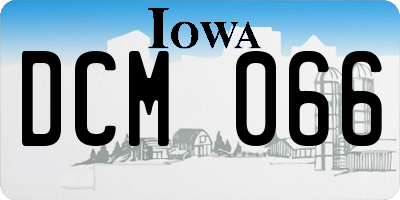 IA license plate DCM066