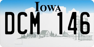 IA license plate DCM146