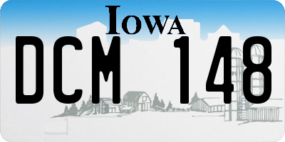 IA license plate DCM148