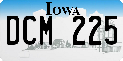 IA license plate DCM225