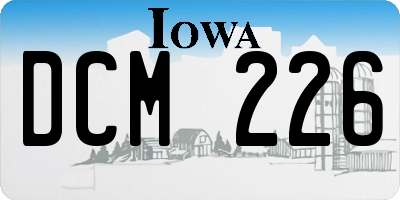 IA license plate DCM226