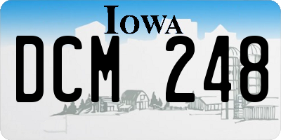 IA license plate DCM248