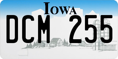 IA license plate DCM255