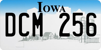 IA license plate DCM256