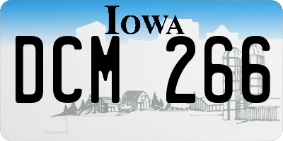 IA license plate DCM266