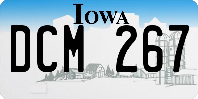 IA license plate DCM267
