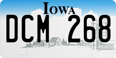 IA license plate DCM268