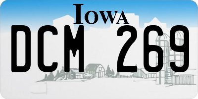 IA license plate DCM269