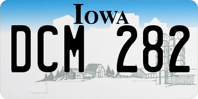 IA license plate DCM282
