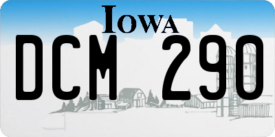 IA license plate DCM290