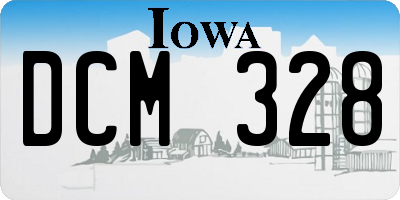 IA license plate DCM328
