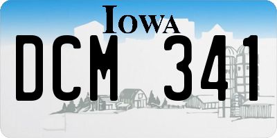 IA license plate DCM341