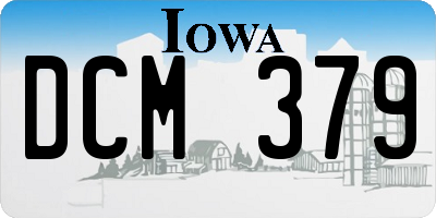 IA license plate DCM379