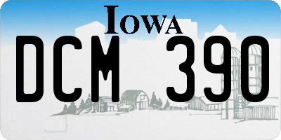 IA license plate DCM390