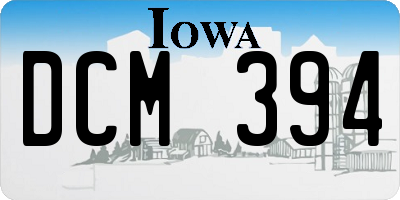 IA license plate DCM394