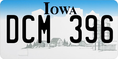 IA license plate DCM396