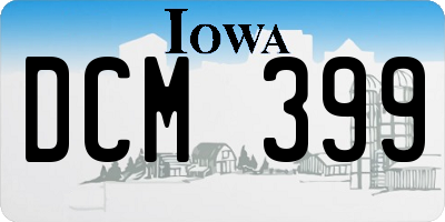 IA license plate DCM399
