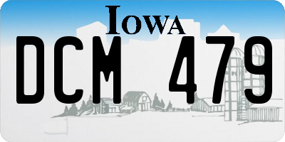 IA license plate DCM479