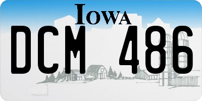 IA license plate DCM486