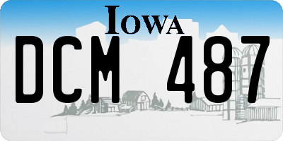 IA license plate DCM487