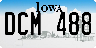 IA license plate DCM488
