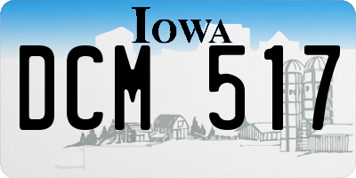 IA license plate DCM517