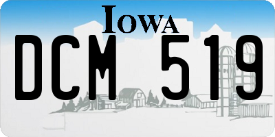 IA license plate DCM519