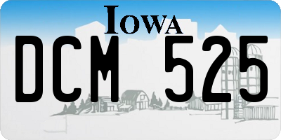IA license plate DCM525