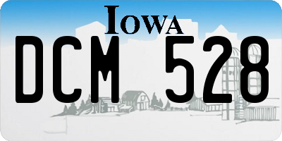 IA license plate DCM528