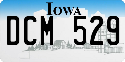 IA license plate DCM529